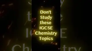 ‼️Не изучайте эти темы для экзамена IGCSE по химии в 2026 году‼️