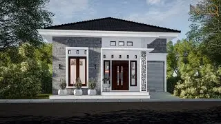 Desain Rumah Minimalis Modern 8x11 m&sup2; #desainrumah #rumahidaman