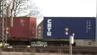 Atomtransport: Start des Uranerzkonzentratzuges vom Rangierbahnhof Hamburg-S&uuml;d