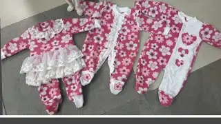 الجزء الثاني من ملابس حديثي الولاده (سالوبيت) افرهول  بسيط وسهل
