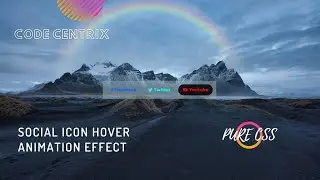 Social Icons Effect using HTML and CSS