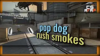 TRAIN: Pop dog rush smokes (A site bombtrain smokes) | CS afap
