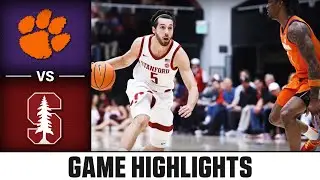 Clemson vs. Stanford Game Highlights | 2025-26 ACC Men's Basketball