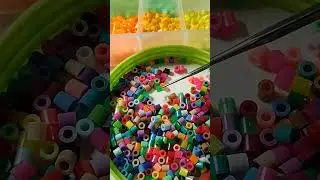 Sorting 22,000 Perler beads, but they were a bargain?? #perlerbeads #art #artsupplies #task