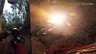 Testing our the CRF250l on harder singletrack.