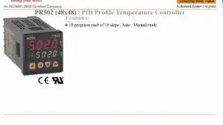 PROFILE PID TEMPERATURE CONTROLLER PROGRAMMABLE PR 502