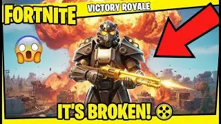 I NUKED the Lobby with T-60 POWER ARMOR! ☢️ (Fortnite Blitz)