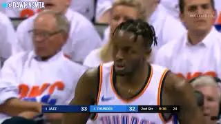 Derrick Favors Full Highlights WCR1 Game 2 Thunder vs Utah Jazz 20 16! | FreeDawkins