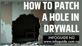 How To Patch A Hole In Drywall.
