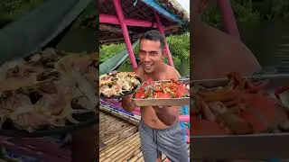 Unang foodtrip sa floating|Sarai ng saang at alimango   #viral #food #bavyvlog