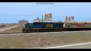 Pacing an Ex. KCS CSX AC4400CW W/ K5LA-R24 Horn!