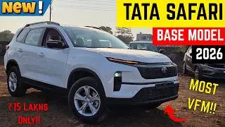 NEW SAFARI KA BASE MODEL🔥|| ALL NEW TATA SAFARI SMART DIESEL 7 STR 2026👌|| FULL REVIEW😍