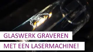 Glas Graveren met GCC Lasergraveermachine