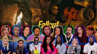 Youtubers React To COOPER ENCOUNTER A DEATH CLAW FOR THE 1ST TIME | Fallout S2 Ep 4 Reaction Mashup 