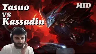 Yasuo vs Kassadin Mid Lane on Smurf | Yassuo Full Gameplay