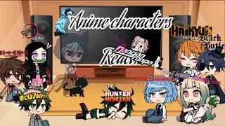 Anime characters react pt. 2/2 (Tbhk, black butler, Bnha, danganronpa, and Haikyuu)