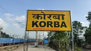 KORBA RAILWAY STATION ON BOARD ARRIVING 18518 VSKP-KORBA EXPRESS