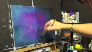Простой фон, акриловая живопись для начинающих, #clive5art