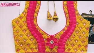 Modern Blouse Back Neck Design | Blouse Ka Designs | Cutting And Stitching Back Neck Blouse Design 