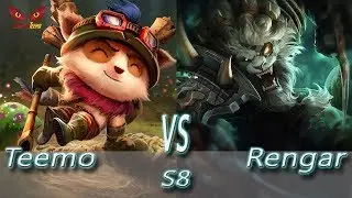 Teemo vs Rengar - Hard Carry S8 Ranked Gameplay (Season 8)