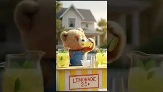 허니부의 레몬에이드&hellip;뭔가 이상해?!🍋🐻Honeyboo&rsquo;s Lemonade Tastes&hellip; Weird?! 🍋🐻#아기곰 #곰돌이 #plottwist  #adorable  #shorts