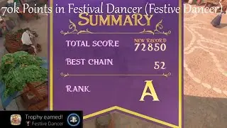 Kingdom Hearts III - 70,000 Points in Festival Dance [Festive Dancer Trophy]