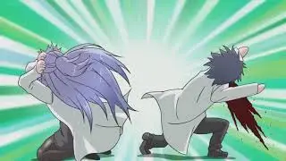 Himuro and Yukimura lovingly exposing each other