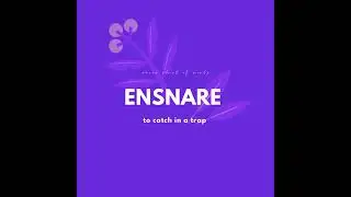 Ensnare. Never Short of Words. Words for a better Vocabulary. How to Pronounce. #Shorts