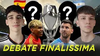 DEBATIMOS con DOS ESPAÑOLES sobre quién GANARÁ la FINALISSIMA | Debate con Zona Gardella YT