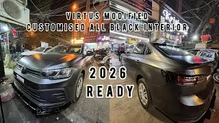 ✅2026 VOLKSWAGEN VIRTUS COMFORTLINE MODIFIED ✅VOLKSWAGEN VIRTUS BASE VARIANT MODIFIED ✅ ALL BLACK 😱