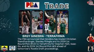 Brgy Ginebra Trade with Terrafirma | PBA Trade Alert |Standhardinger and Pringle Trade to Terrafirma