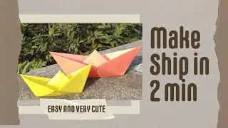 Made a Boat craft in under 2 min #trending #craftideas #easy #kidsfun #boat #artsandcrafts #diy 