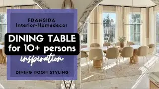MODERN DINING ROOM Design Ideas 2022 - Dining TABLE Decorating Ideas for 10-12 persons