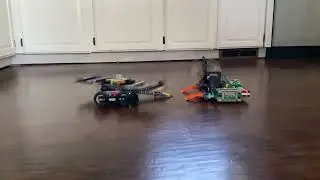 Lego Battlebots: Horizontal Spinner vs Vertical Spinner