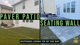 Paver Patio Expansion and Seating Wall - Outdoor Living Tip of the Day