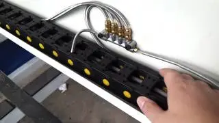 lubrication system connection of CNC router