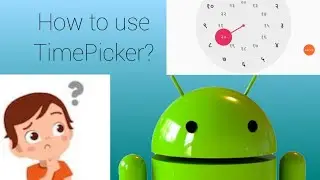 How to use TimePicker in App🤔? || How to use TimePicker in Android 🤔? 