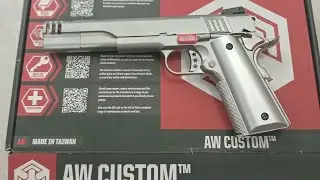 Gbb AW custom 1911 long silver ne3101 new resmi grafir
