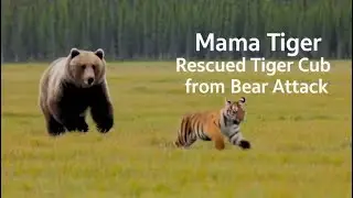 Tiger vs Bear - Tiger saves Baby Tiger from Bear