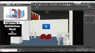 Lighting in 3dsmax I How To Light Exhibition Stall. ( Part 7)