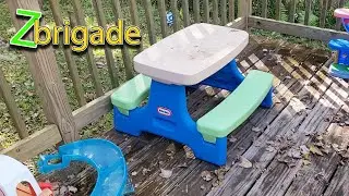 1 year LATER REVIEW ~ Little Tikes Easy Fold Jr. Play Table