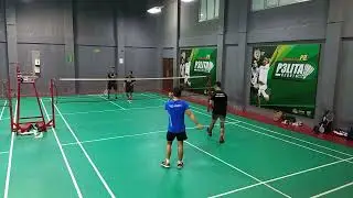 (Steve/Mika vs Evan/Ihwan) Pb. RacketRackers #badmintonsolo #badminton #bwf #rabumalam