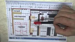 Планировка одноэтажного дома с гаражом