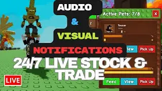 Live Stock 24/7 Plants Vs Brainrots & Grow a Garden with Audio Visual Alerts