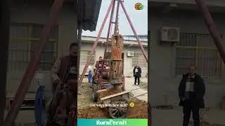 Drilling a Well in Rural Backyard#welldrilling #technology