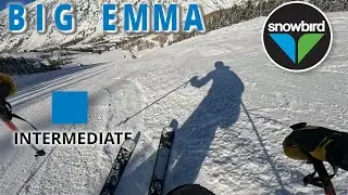 Skiing 50mph down BIG EMMA 4K | Snowbird Resort
