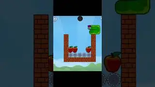 Apple worm mobile gameplay level 77