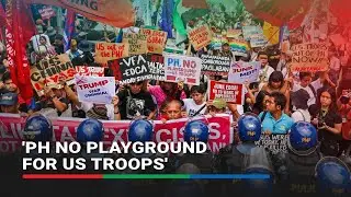 Bayan protests increased presence of US troops in the Philippines | ABS-CBN News