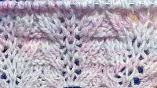 We knit a beautiful pattern for cardigans, scarves, and sweaters.