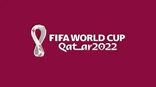 FIFA Qatar World cup 2022 logo Animation Maroon color Background.